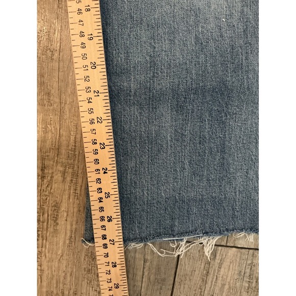 7 For All Mankind Ultra High Rise Dojo Wide Leg Jeans Distressed Size 28 - Picture 3 of 11